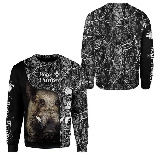 Boar Hunter Custom T-Shirts Hoodies Apparel HT-DT3101203 3D Custom Fleece Hoodies