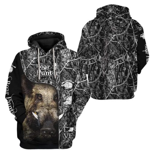 Boar Hunter Custom T-Shirts Hoodies Apparel HT-DT3101203 3D Custom Fleece Hoodies