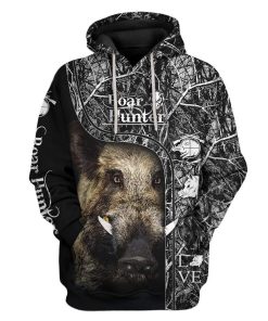 Boar Hunter Custom T-Shirts Hoodies Apparel HT-DT3101203 3D Custom Fleece Hoodies Hoodie S 