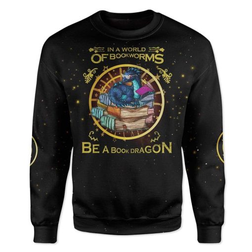 Book Dragon Custom T-Shirts Hoodies Apparel AN-DT0301202 3D Custom Fleece Hoodies Long Sleeve S