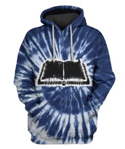 BOOK ON TIE DYE BACKGROUND Custom T-shirt - Hoodies Apparel HD-GH1106167 3D Custom Fleece Hoodies Hoodie S