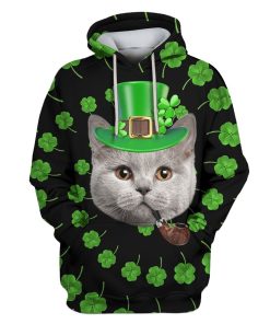 British Shorthair Custom T-shirt - Hoodies Apparel HD-PET110447 3D Custom Fleece Hoodies Hoodie S 