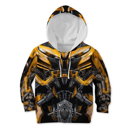 BUMBLEBEE Kid Custom Hoodies T-shirt Apparel HD-GH110506K kid 3D apparel Kid Hoodie 2XS/3-4