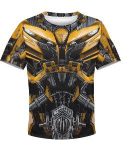 BUMBLEBEE Kid Custom Hoodies T-shirt Apparel HD-GH110506K kid 3D apparel Kid T-Shirt 3XS/2-3 
