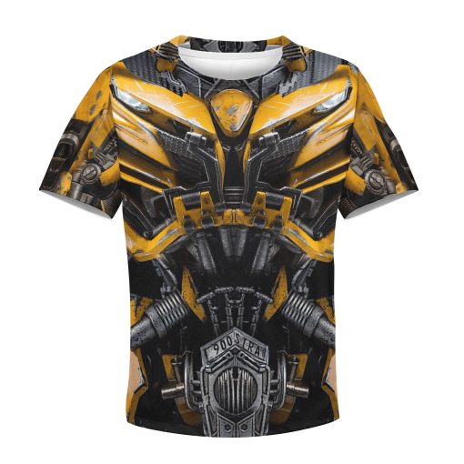 BUMBLEBEE Kid Custom Hoodies T-shirt Apparel HD-GH110506K kid 3D apparel Kid T-Shirt 3XS/2-3