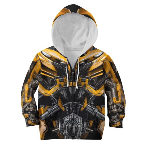 BUMBLEBEE Kid Custom Hoodies T-shirt Apparel HD-GH110506K kid 3D apparel Kid Zip Hoodie 2XS/3-4