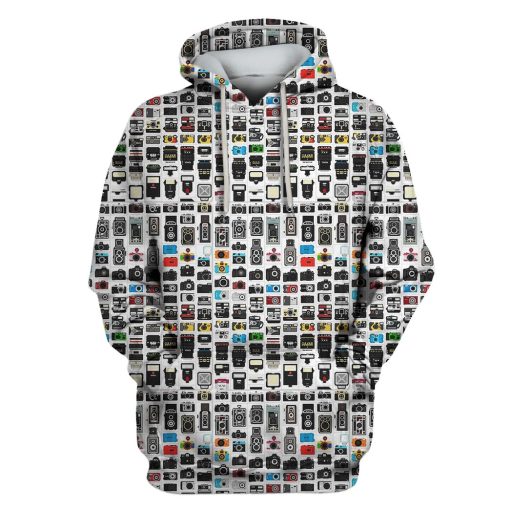 Camera Custom T-shirt - Hoodies Apparel HD-GH110567 3D Custom Fleece Hoodies Hoodie S