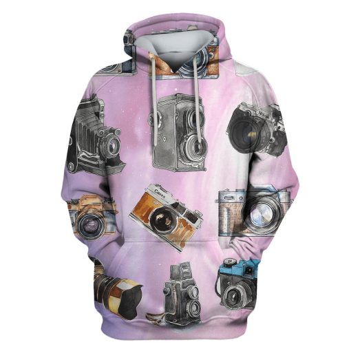 Camera Custom T-shirt - Hoodies Apparel HD-GH110599 3D Custom Fleece Hoodies Hoodie S