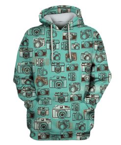 Camera Custom T-shirt - Hoodies Apparel HD-GH110608 3D Custom Fleece Hoodies Hoodie S 