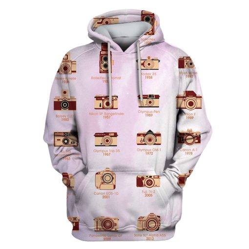 Camera Custom T-shirt - Hoodies Apparel HD-GH110629 3D Custom Fleece Hoodies Hoodie S