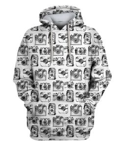 Camera Custom T-shirt - Hoodies Apparel HD-GH110649 3D Custom Fleece Hoodies Hoodie S 
