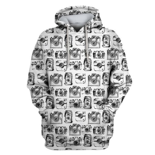 Camera Custom T-shirt - Hoodies Apparel HD-GH110649 3D Custom Fleece Hoodies Hoodie S