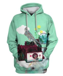Camera with bird Custom T-shirt - Hoodies Apparel HD-GH110572 3D Custom Fleece Hoodies Hoodie S 