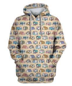 Camping Custom T-shirt - Hoodies Apparel HD-GH110611 3D Custom Fleece Hoodies Hoodie S 