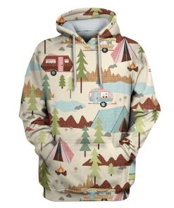 Camping Fabric Custom T-shirt - Hoodies Apparel HD-GH110618 3D Custom Fleece Hoodies Hoodie S 