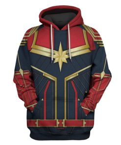 Captain Marvel Custom T-shirt - Hoodies Apparel HD-MV110739 3D Custom Fleece Hoodies Hoodie S 