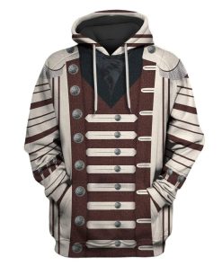 Captain Salazar Suit Custom T-shirt - Hoodies Apparel HD-GH20109 3D Custom Fleece Hoodies Hoodie S 