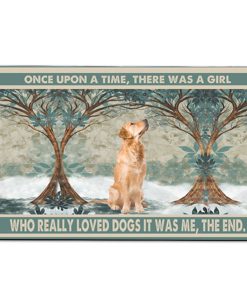 Gearhumans 3D Golden Retriever Once Upon A Time Custom Carpet