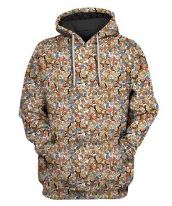 Cartoon characters Custom T-shirt - Hoodies Apparel HD-GH20090 3D Custom Fleece Hoodies Hoodie S 