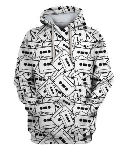 Cassettes Custom T-shirt - Hoodies Apparel HD-GH110576 3D Custom Fleece Hoodies Hoodie S 