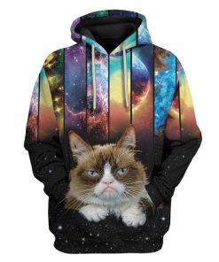 Cat And Galaxy Custom T-Shirts Hoodies Apparel CT-AT2612195 3D Custom Fleece Hoodies Hoodie S 