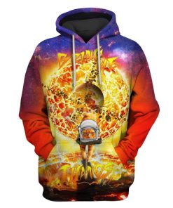 Cat Astronaut Bring Me Thanos Custom T-shirt - Hoodies Apparel HD-GH20070 3D Custom Fleece Hoodies Hoodie S 
