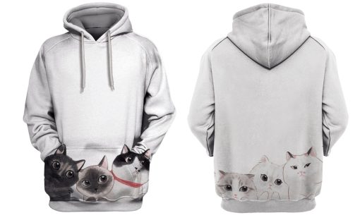 Cat Hoodies - T-Shirt Apparel HL101115 3D Custom Fleece Hoodies