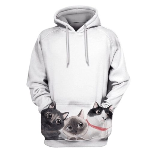 Cat Hoodies - T-Shirt Apparel HL101115 3D Custom Fleece Hoodies Hoodie S