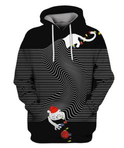 Cat in Christmas day Custom T-shirt - Hoodies Apparel HD-PET110235 3D Custom Fleece Hoodies Hoodie S 