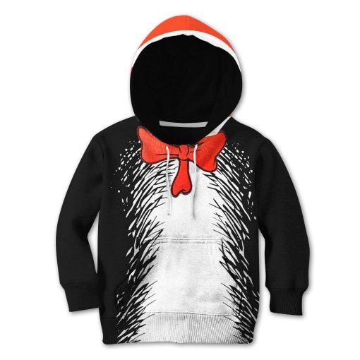 Cat in the Hat Custom Hoodies T-shirt Apparel HD-MV111365K kid 3D apparel Kid Hoodie S/6-8