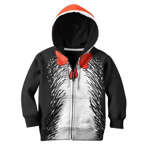 Cat in the Hat Custom Hoodies T-shirt Apparel HD-MV111365K kid 3D apparel Kid Zip Hoodie S/6-8