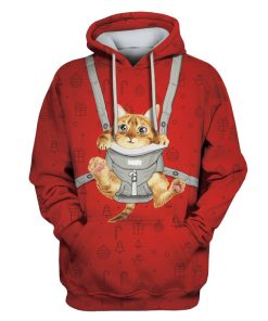 CAT MERRY CHRISTMAS Custom T-shirt - Hoodies Apparel HD-PET110250 3D Custom Fleece Hoodies Hoodie S 