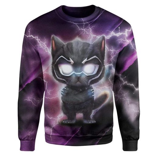 Cat Panther Custom T-Shirts Hoodies Apparel CT-TA0901203 3D Custom Fleece Hoodies Long Sleeve S