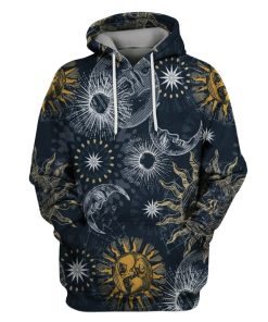 Celestial Sun Moon And Stars T-Shirts - Zip Hoodies Apparel GH110230 3D Custom Fleece Hoodies Hoodie S 