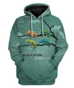 Chameleon Be Anything You Want Custom T-Shirts Hoodies Apparel AN-TA1601202 3D Custom Fleece Hoodies Hoodie S 