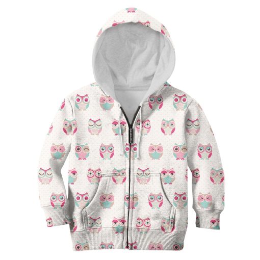 Cherub Owls Custom Hoodies T-shirt Apparel HD-PET110363K kid 3D apparel Kid Zip Hoodie S/6-8