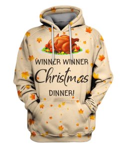 Christmas Dinner Custom T-shirt - Hoodies Apparel HD-GAM101115 3D Custom Fleece Hoodies Hoodie S 