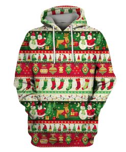 Christmas In The Air Custom T-shirt - Hoodies Apparel NL110102 3D Custom Fleece Hoodies Hoodie S 
