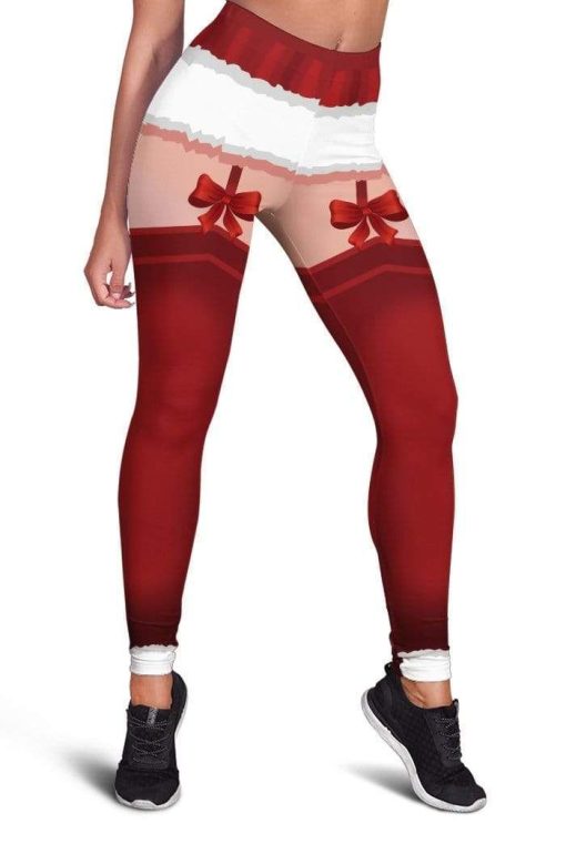 Christmas running Full-print Leggings HD-GH20093-LEG Leggings Leggings S