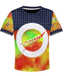 Christmas Santa Space Custom Hoodies T-shirt Apparel HD-GH1106212K kid 3D apparel Kid T-Shirt XS 