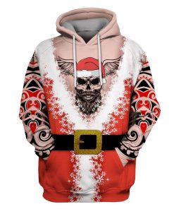 Christmas Skullcap Custom T-shirt - Hoodies Apparel HD-UGL110104 3D Custom Fleece Hoodies Hoodie S 