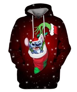 Christmas STITCH Custom T-shirt - Hoodies Apparel MV110595 3D Custom Fleece Hoodies Hoodie S 