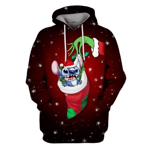 Christmas STITCH Custom T-shirt - Hoodies Apparel MV110595 3D Custom Fleece Hoodies Hoodie S