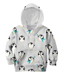Chubby Penguin Playing Music Custom Hoodies T-shirt Apparel HD-PET110362K kid 3D apparel Kid Hoodie S/6-8 