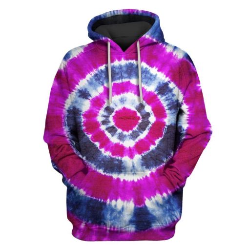 Colorful Tie dye background Custom T-shirt - Hoodies Apparel HD-GH1106130 3D Custom Fleece Hoodies Hoodie S