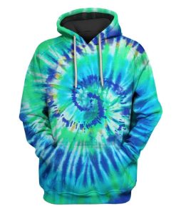 Colorful Tie dye background Custom T-shirt - Hoodies Apparel HD-GH1106139 3D Custom Fleece Hoodies Hoodie S 