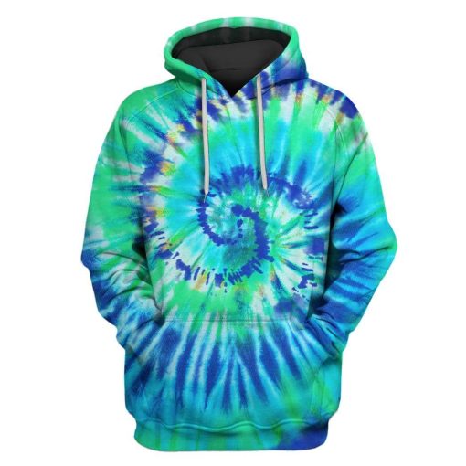 Colorful Tie dye background Custom T-shirt - Hoodies Apparel HD-GH1106139 3D Custom Fleece Hoodies Hoodie S