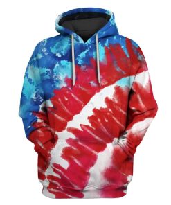 Colorful Tie dye Custom T-shirt - Hoodies Apparel HD-GH1106140 3D Custom Fleece Hoodies Hoodie S 
