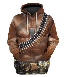 Commando Costume Custom T-shirt - Hoodies Apparel HD-GH20513 3D Custom Fleece Hoodies Hoodie S