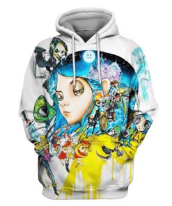 coraline and Ghost Town Hoodies - T-Shirts Apparel MV110215 3D Custom Fleece Hoodies Hoodie S 